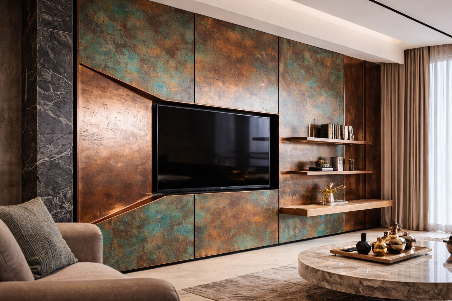 ტრავენტინის დრეკადი ქვის ფილა 106-66, (60სმx120სმ)  